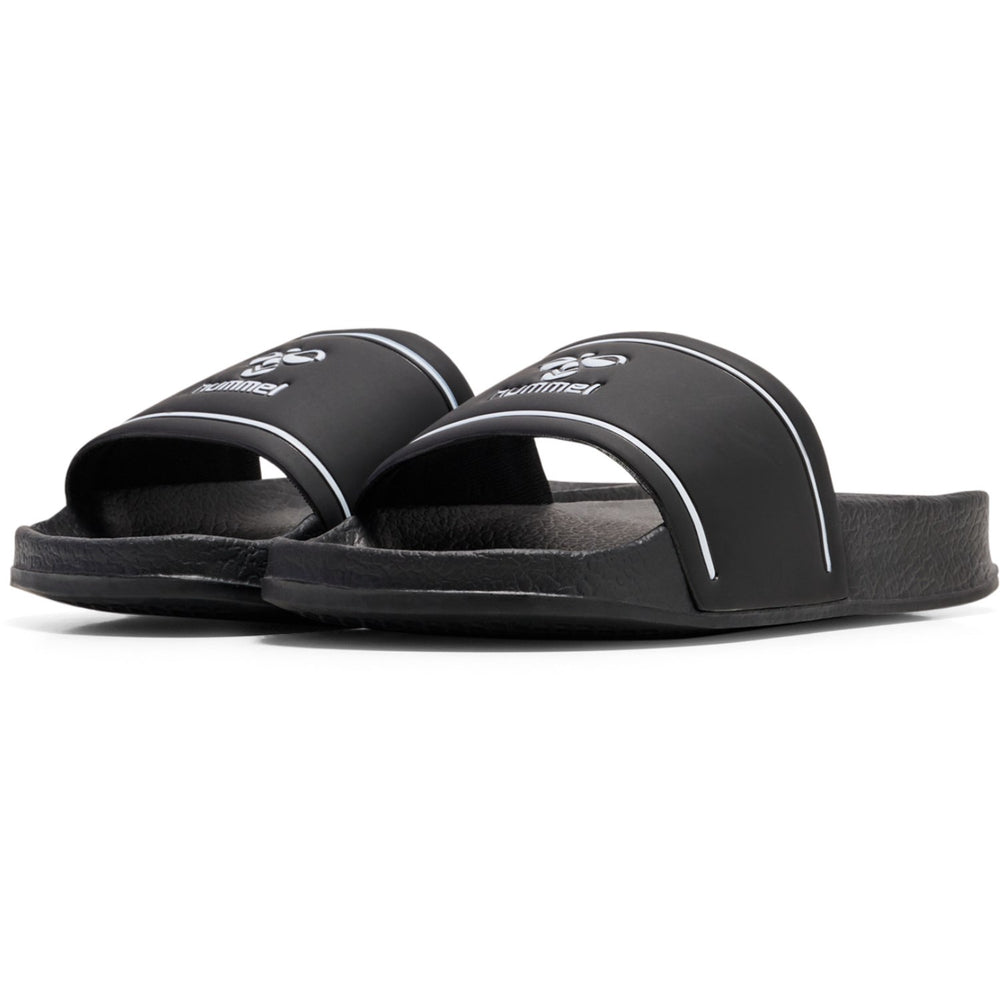 Køb Hummel Black/White Pool Slide Jr