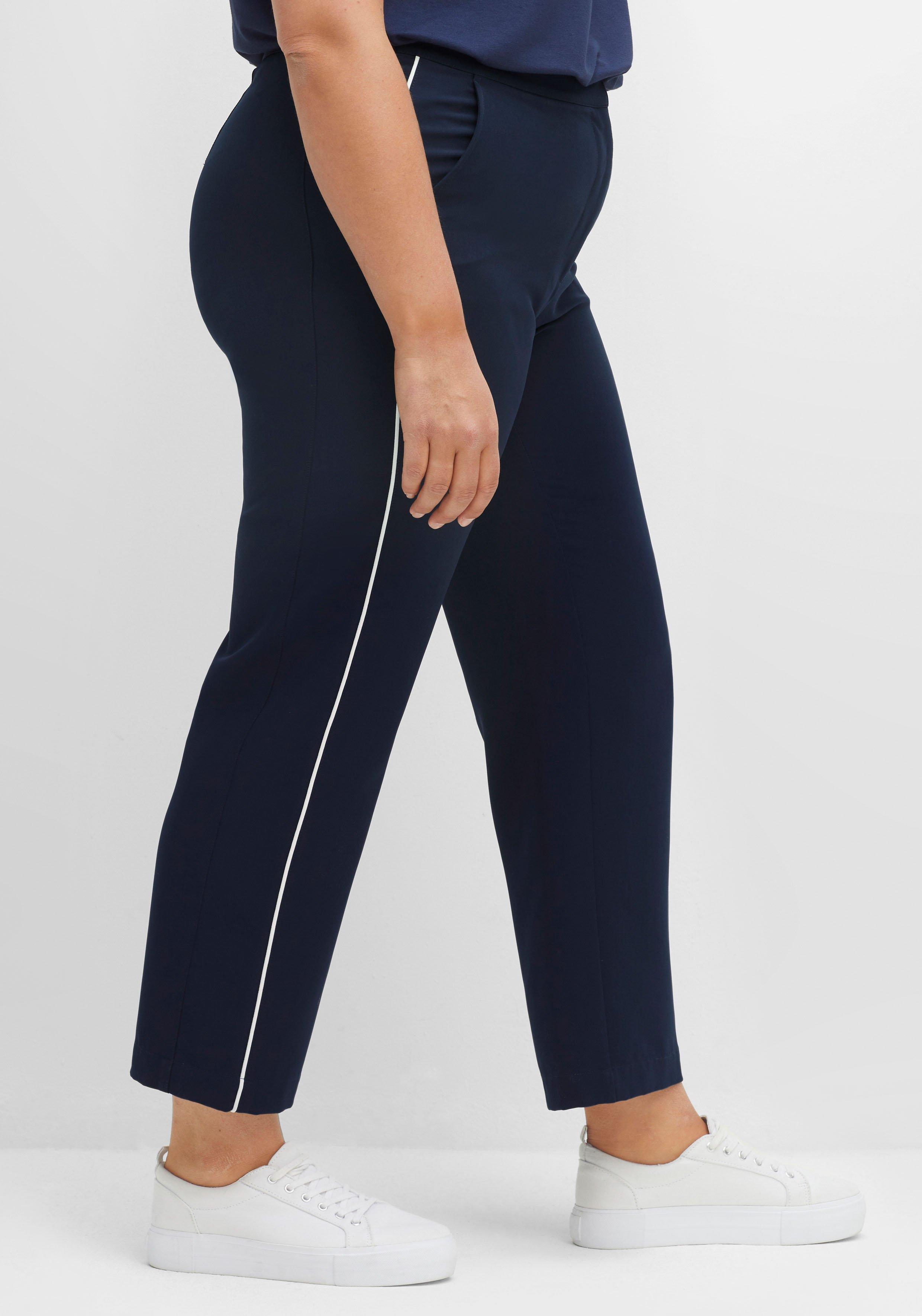 Gerade Hose mit seitlichem Kontrastpiping