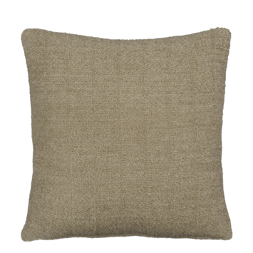 Kussen geweven structuur beige 45 x 45 cm