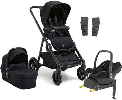 Beemoo Pro Multi 2 Duovogn inkl. Maxi-Cosi CabrioFix Babybilstol & Base, Coffee Black