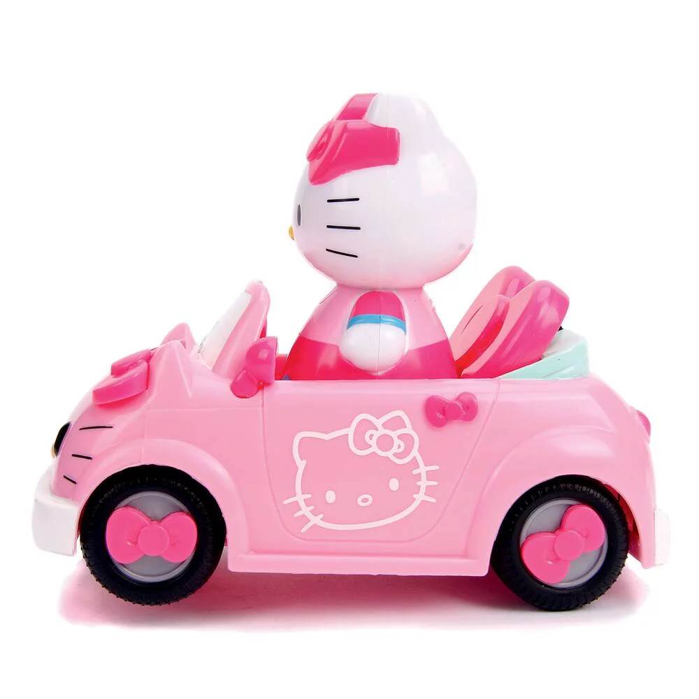 VOITURE RADIOCOMMANDE DECAPOTABLE HELLO KITTY