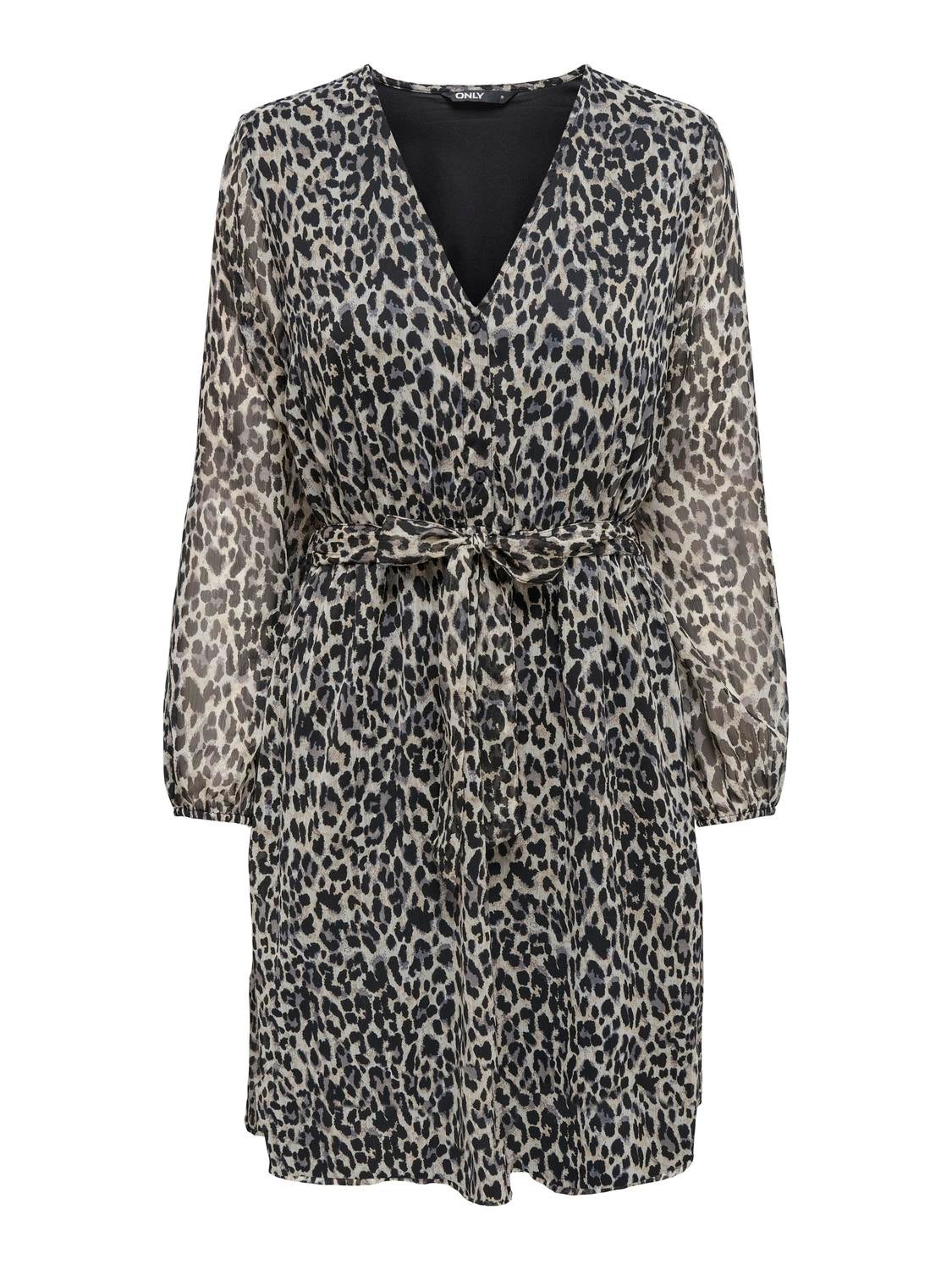 ONLCERA Kurzes Kleid Pumice Stone