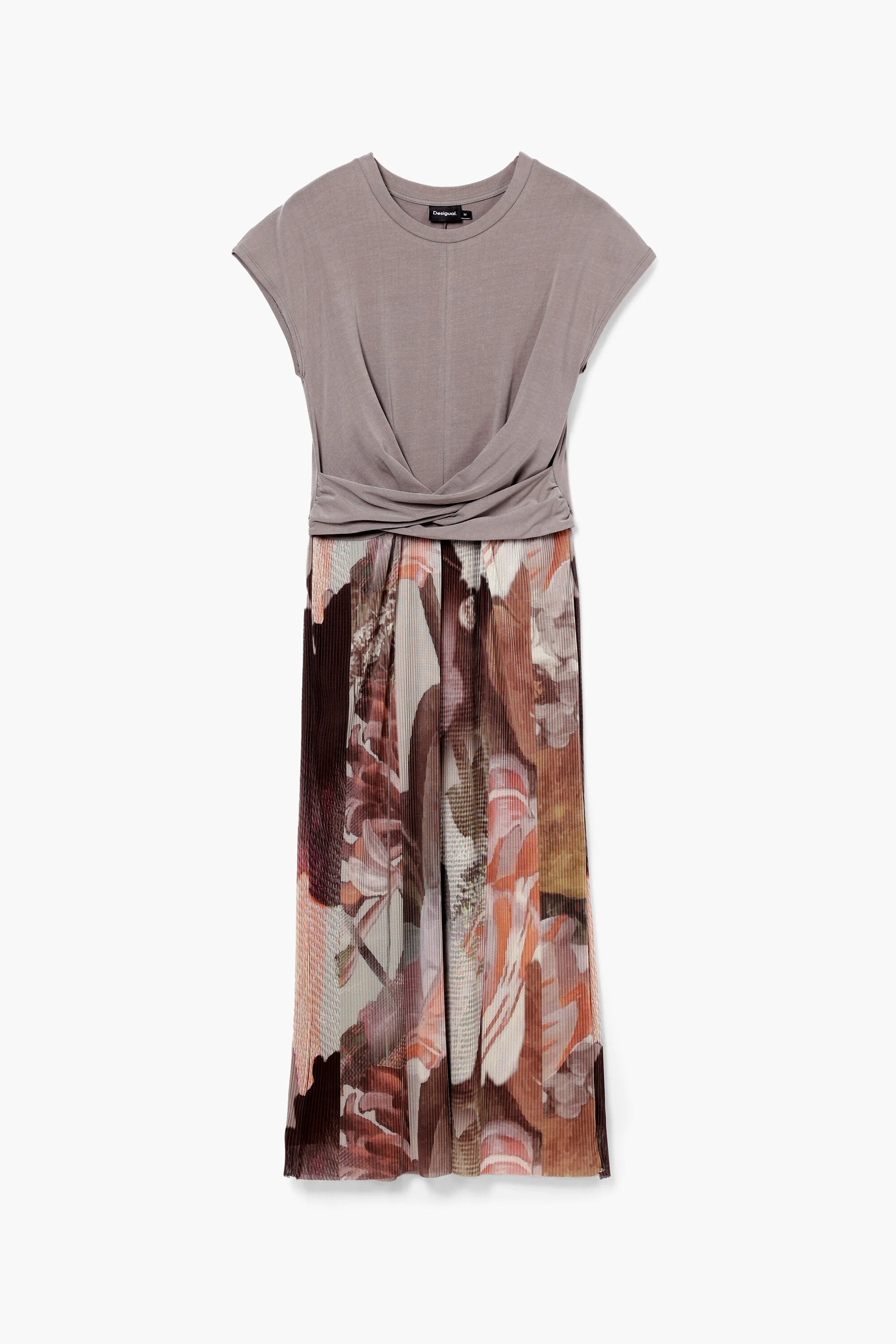 Vestido midi híbrido flores