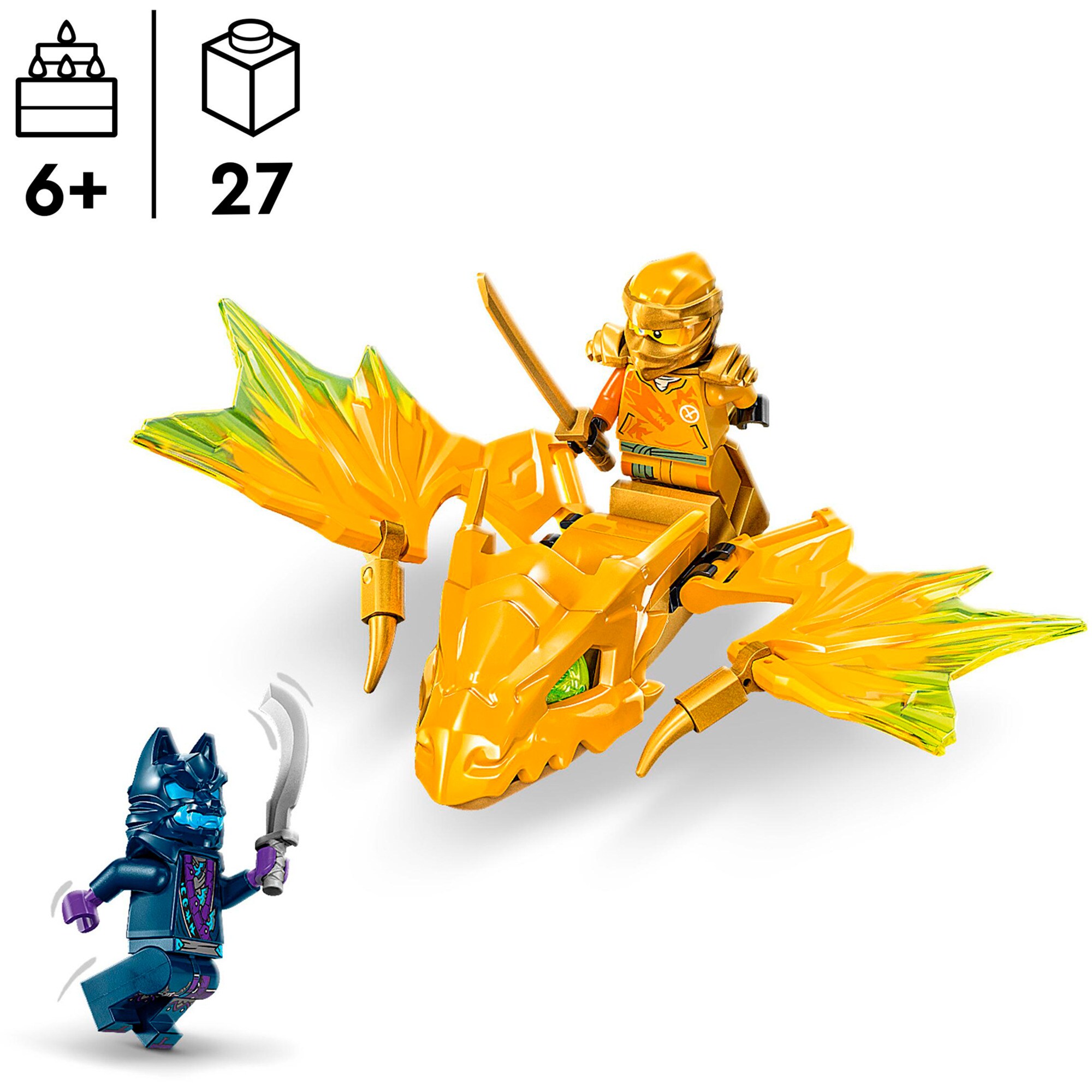 LEGO Konstruktionsspielzeug Ninjago Arins Drachengleiter