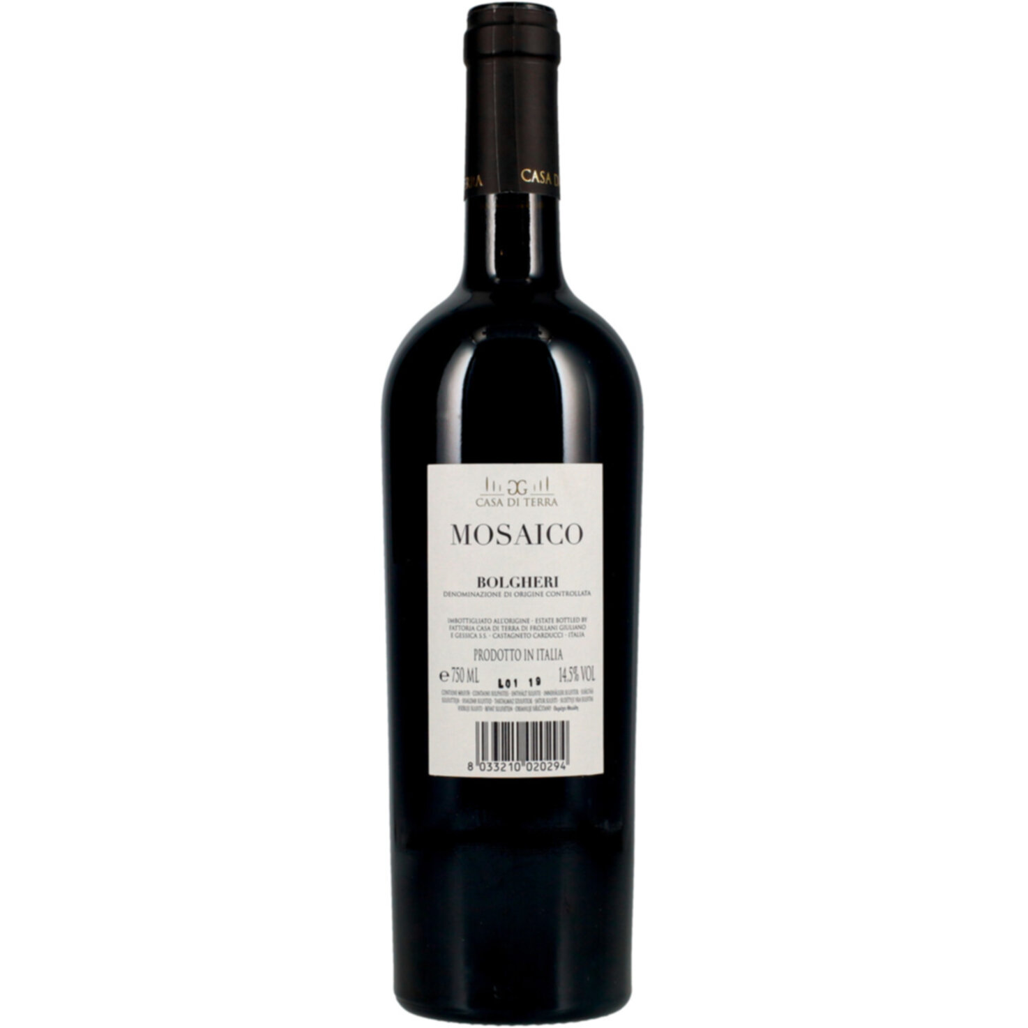 Bolgheri Rosso DOC Merlot Mosaico Fattoria Casa di Terra -75cl