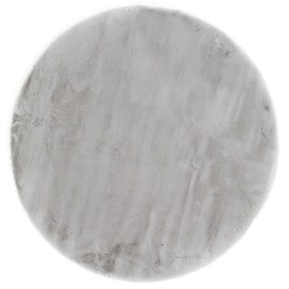 Teppich NOVARA 80 cm rund grau
