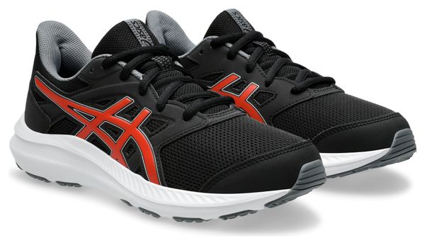 Chaussures Running Asics Jolt 4 GS Noir/Rouge Enfant