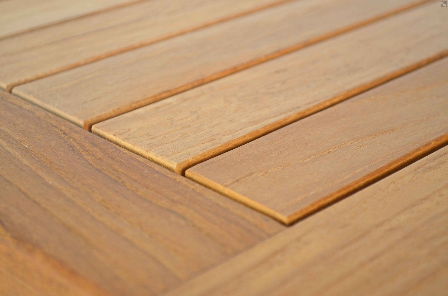 Teakhouten bijzettafel 40 x 40 cm massief hout premium weerbestendig