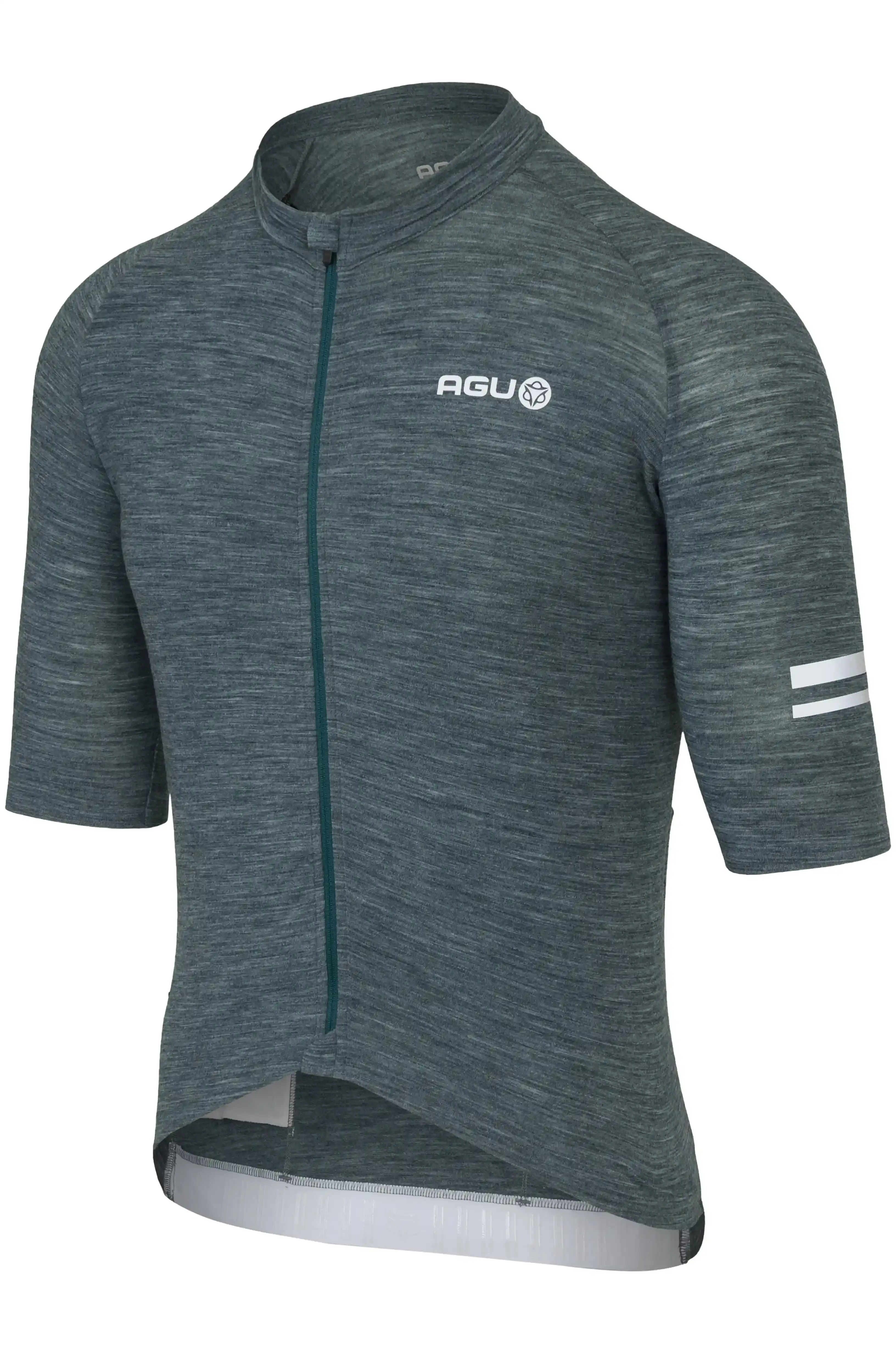 AGU Merino Performance Fietsshirt Korte Mouwen Groen Heren
