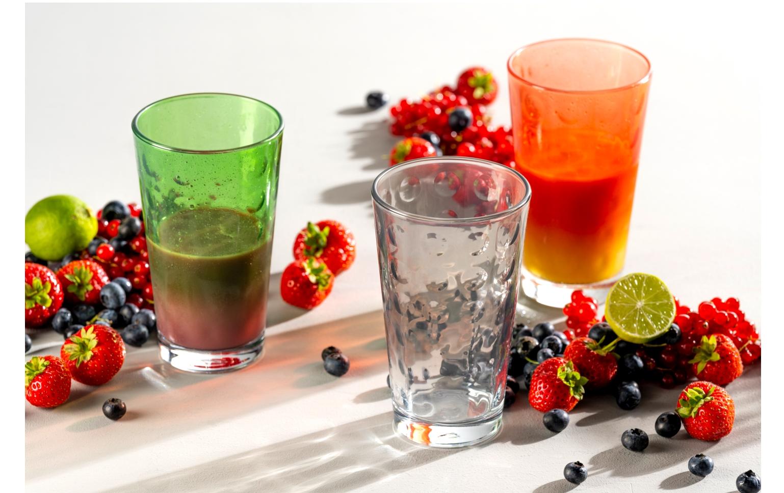 Trinkbecher LD Optic XL 540 ml, 4 Stück, GrauBecher mit grossem Volumen