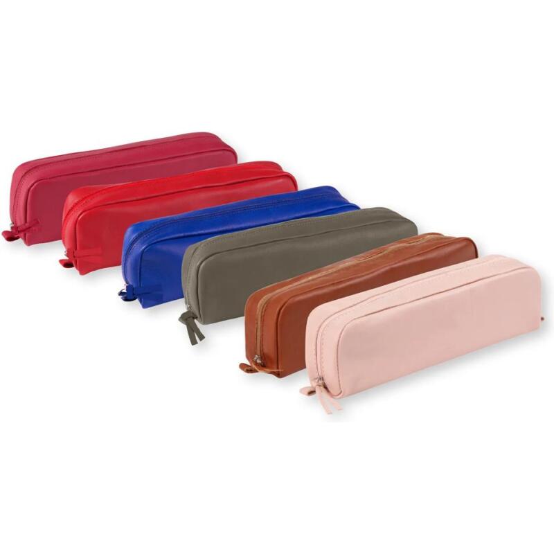 Trousse Clairefontaine en cuir teinté