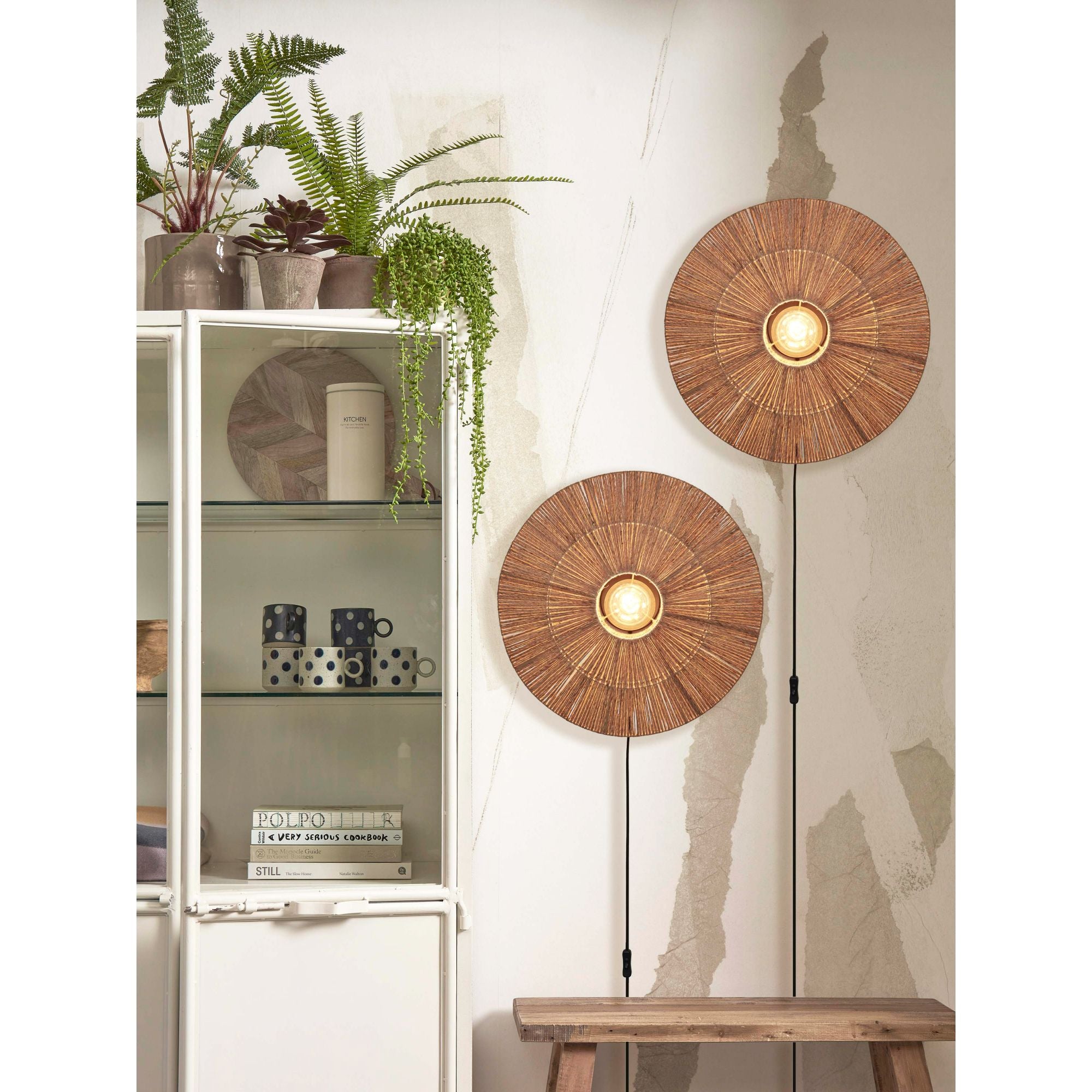 GOOD&MOJO Wandlamp Iguazu - Jute - Ã55cm