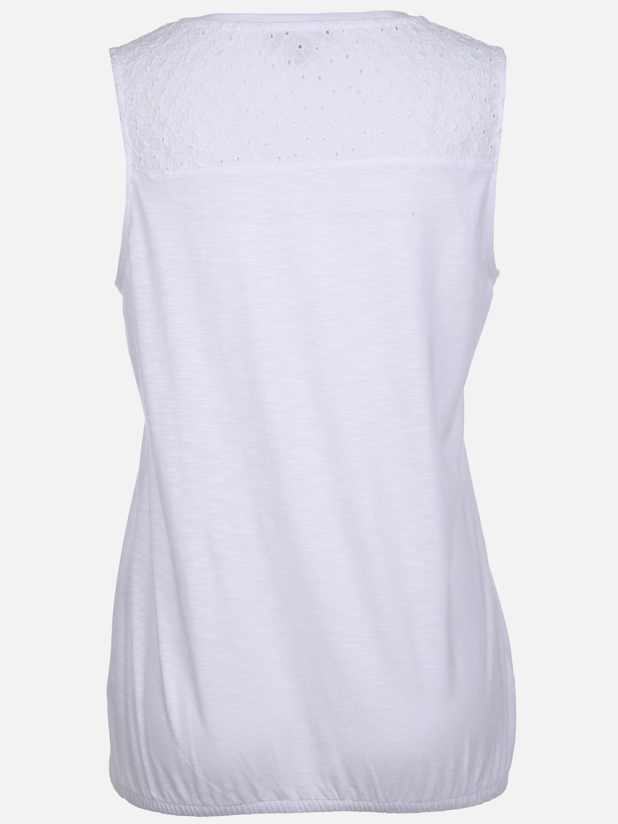 Damen Jerseytop mit Spitzenpasse