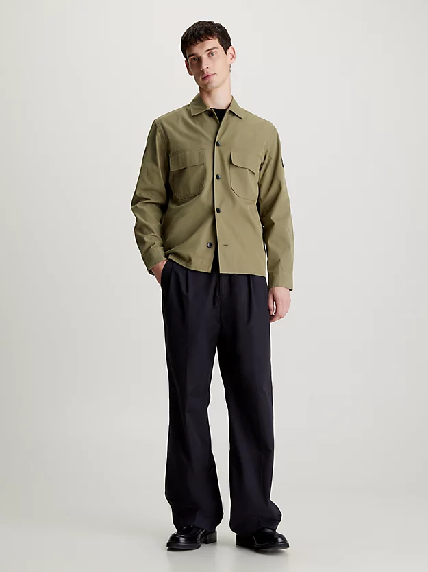 Camisa de sarja quadrada