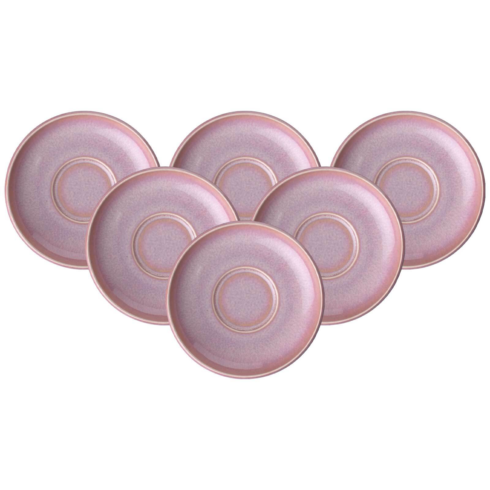like. by Villeroy & Boch Espressountertassen Perlemor Coral ø 12 cm 6er Set