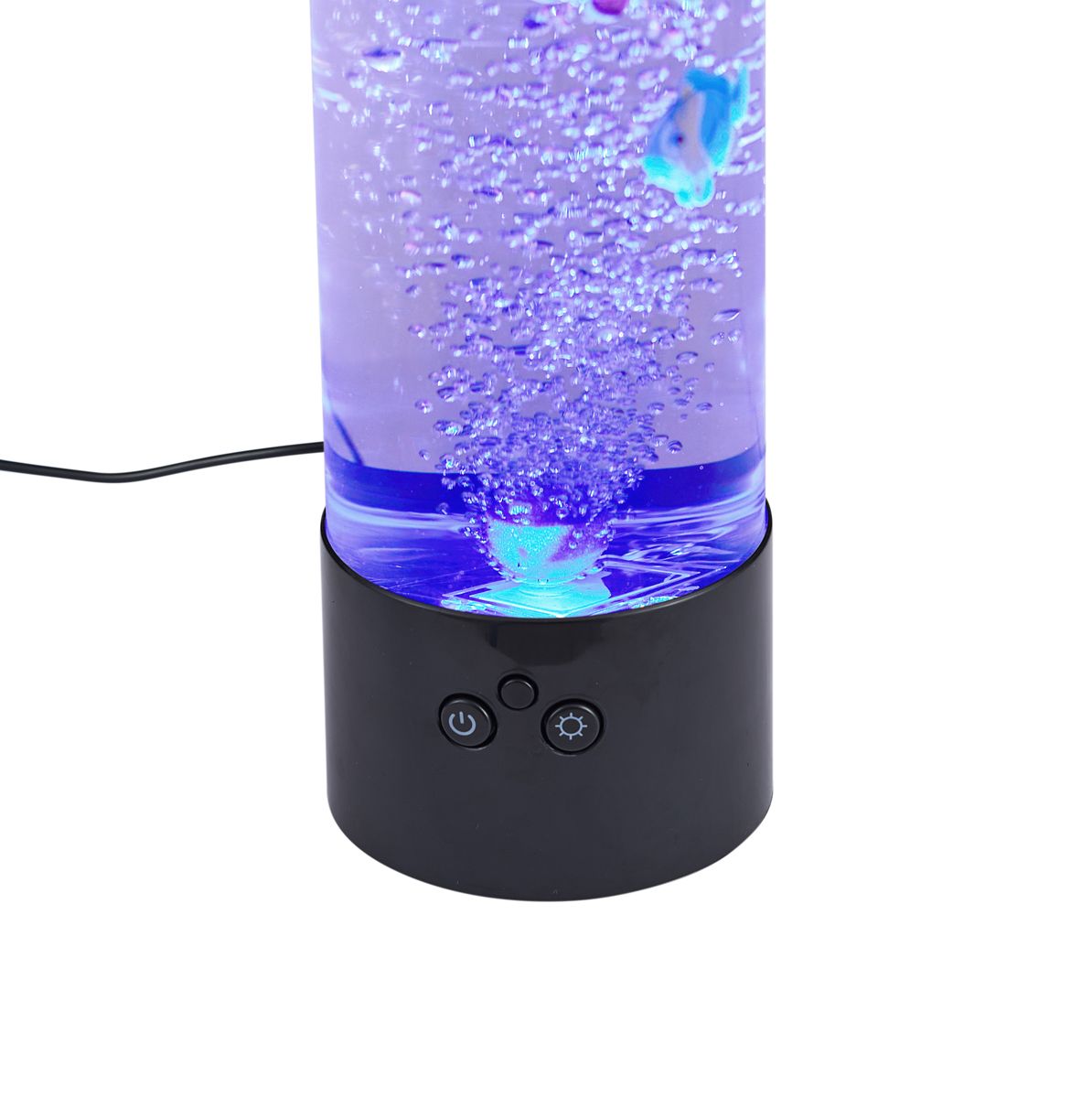 Bubbelbuis zwart 29cm incl. LED RGB - Sealife