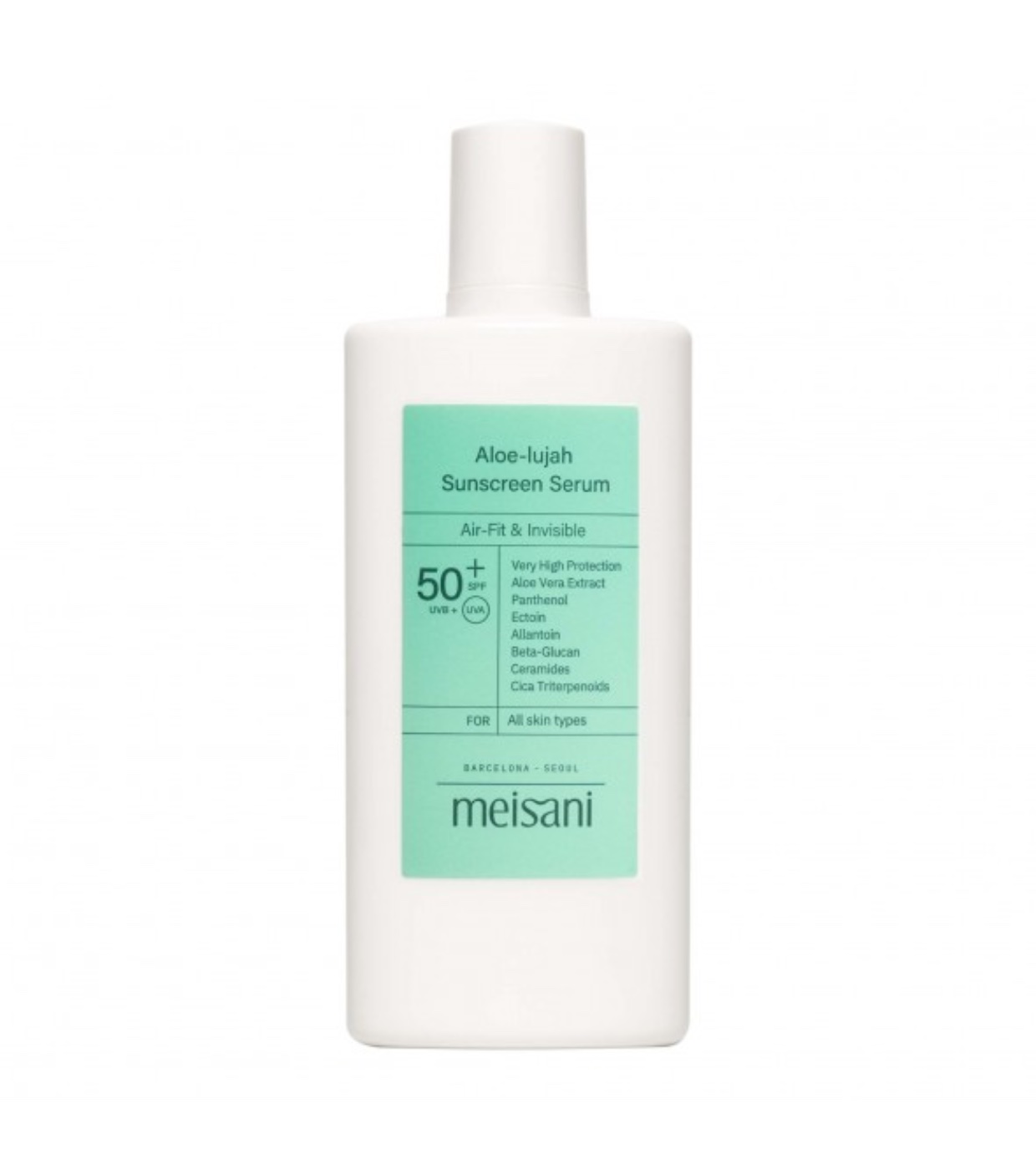 Meisani - Protetor solar facial Aloe-Lujah SPF50+
