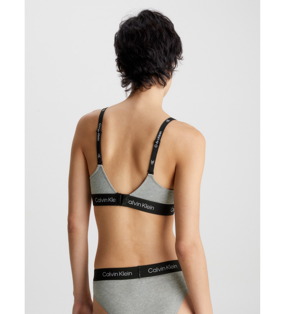 Sutiã Calvin Klein de alças finas CK96 cinza