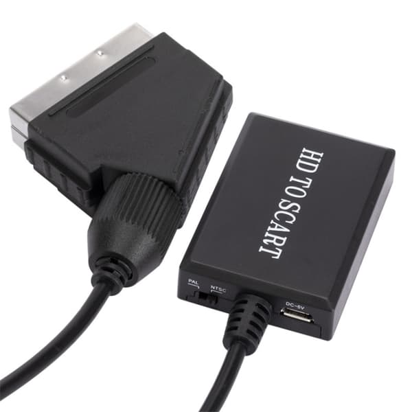 HDMI til Scart-omformer - 1080p-konvertering med støtte for lyd og bilde
