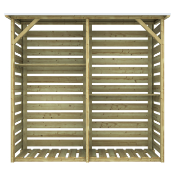 Haardhoutberging Twin Grenen