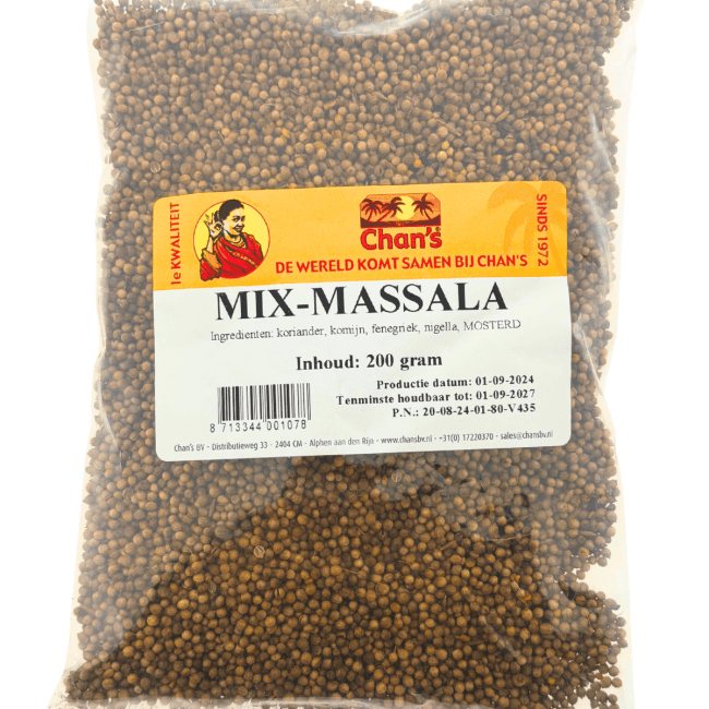 Chan's Hind. Mix Masala Korrels 200g
