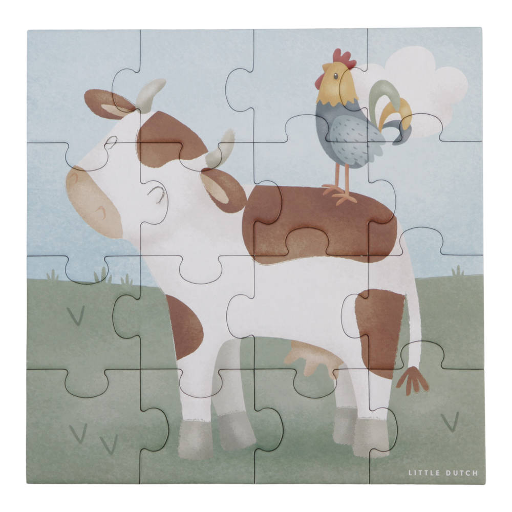 Little Dutch Little Farm 4-in-1 puzzel