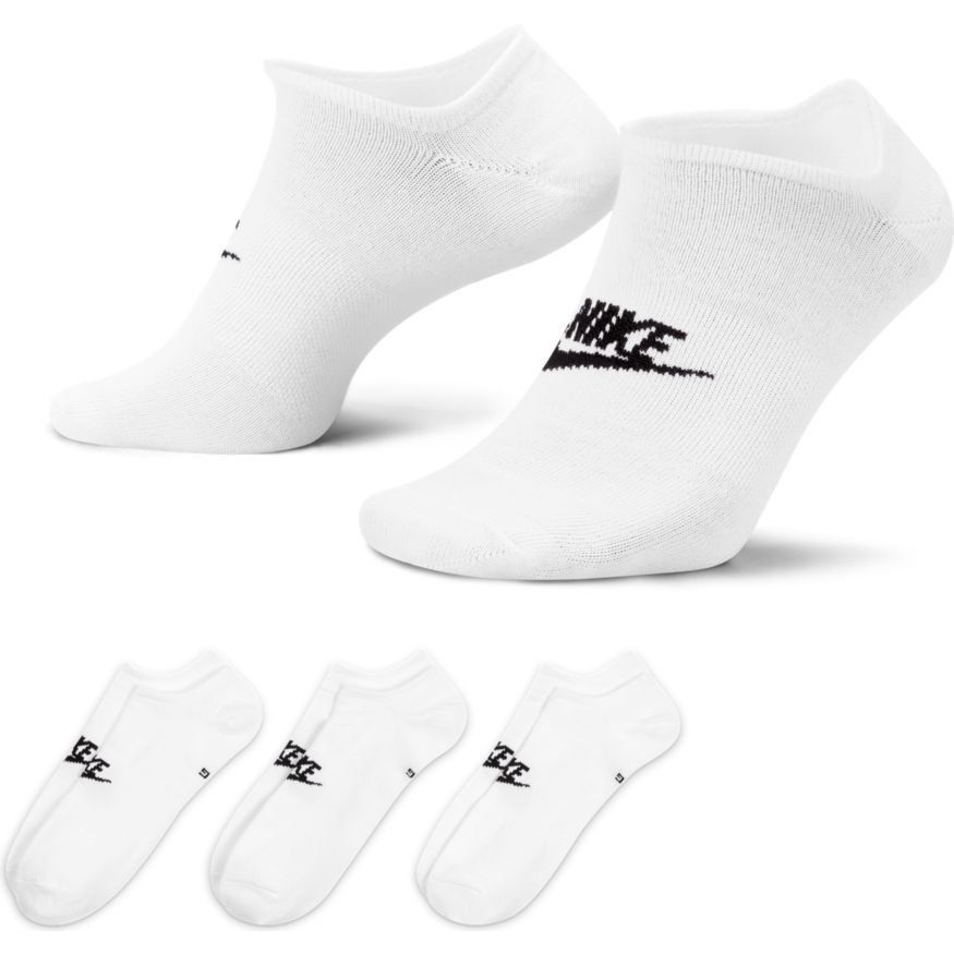 Nike Chaussettes NSW Everyday Essential No-Show Pack de 3 - Blanc/Noir