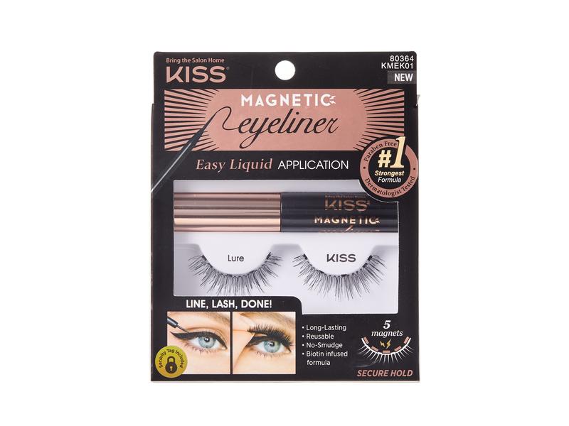Kiss Künstliche Wimpern Kiss Magnetic Eyeliner & Lash Kit 2 Wiederverwendbare Wimpern für einen tollen Augenaufschlag