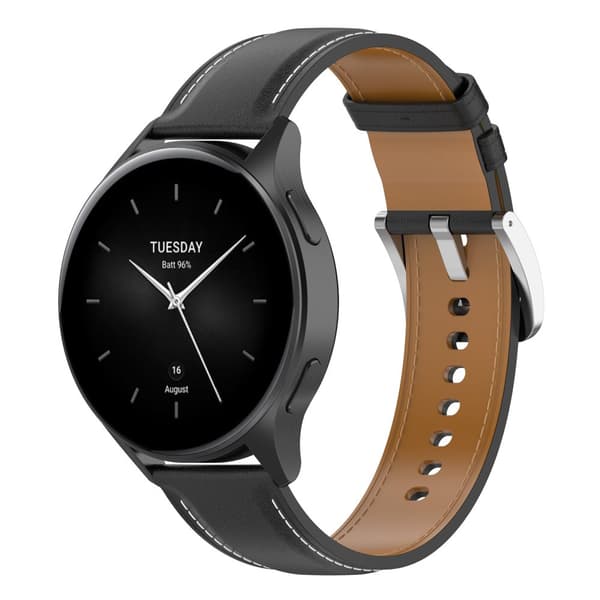 INF Klokkerem i ekte skinn Sort 20 mm Samsung Galaxy Watch 5