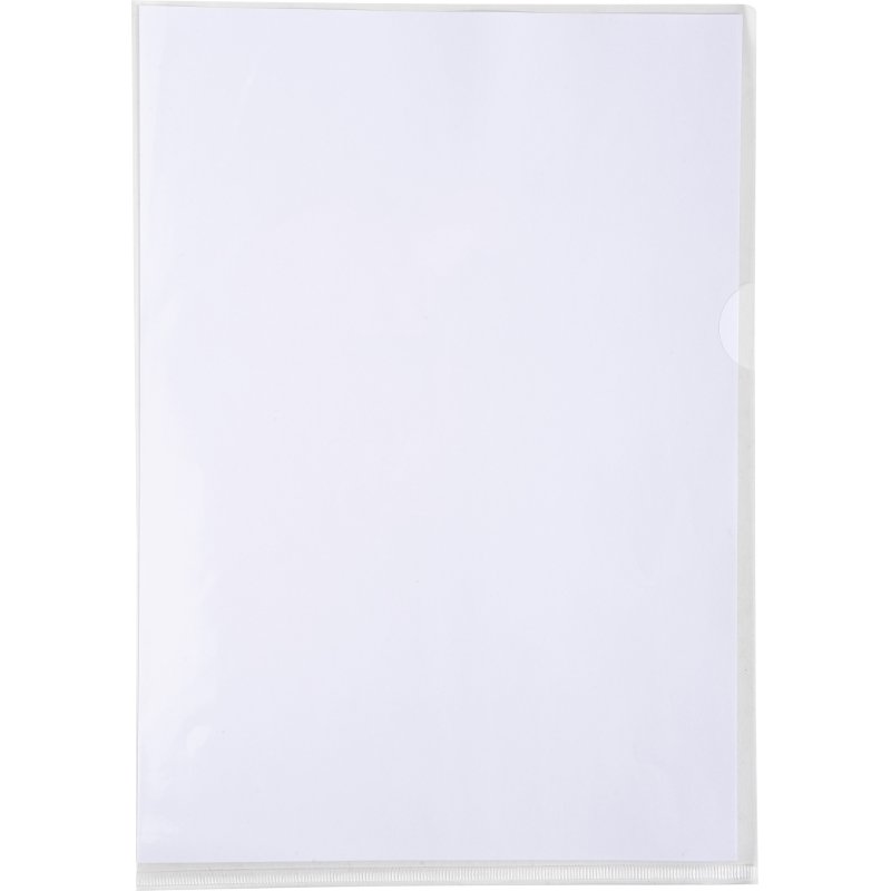 Chemises coin PVC Exacompta Premium 18/100e  transparente incolore - Paquet de 50
