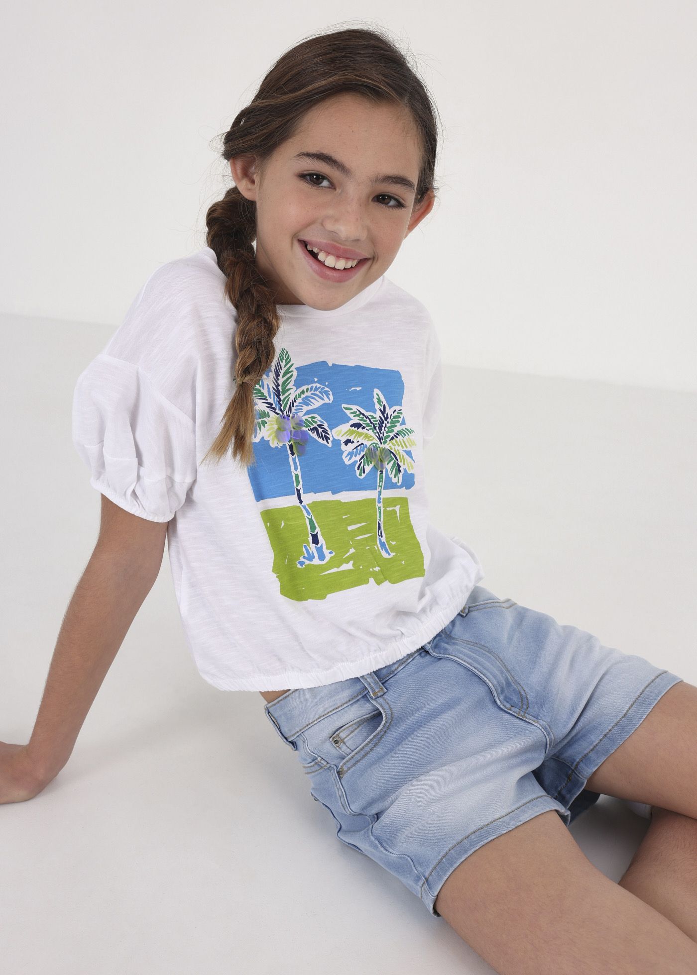 Shorts jeans para meninas