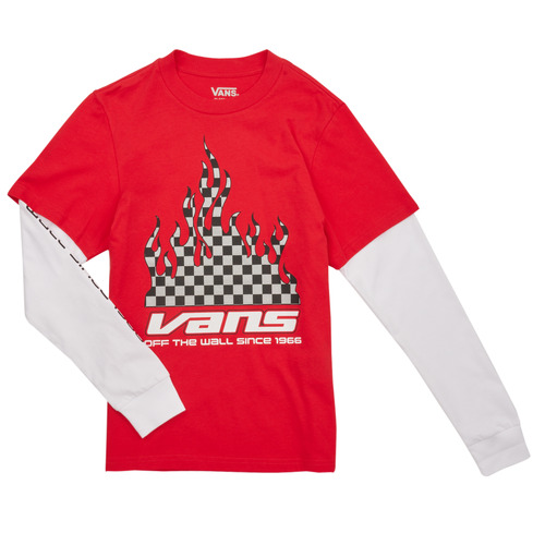Vans - REFLECTIVE CHECKERBOARD FLAME TWOFER - Rouge / Blanc