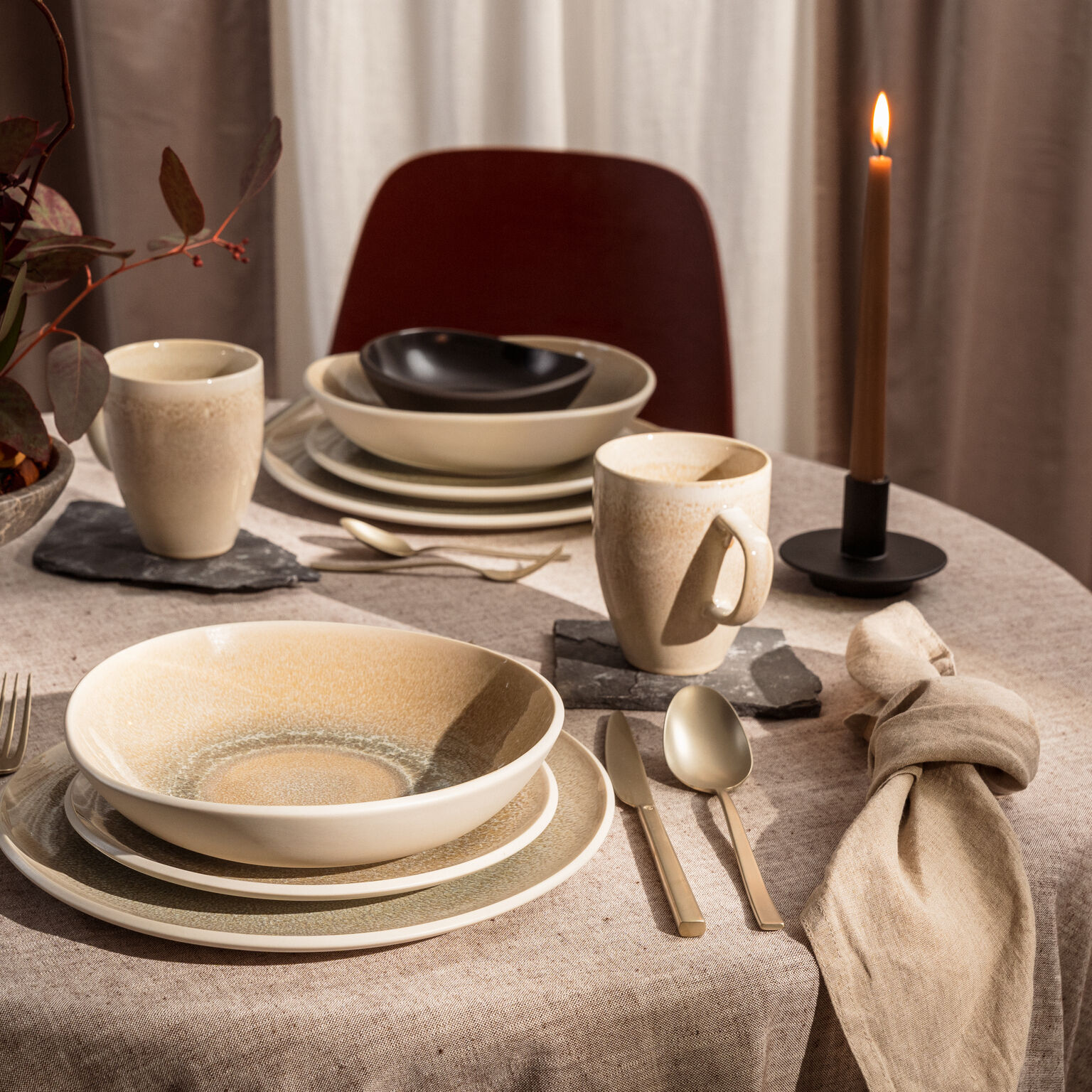 Junto Dune/Slate Grey Set 22-tlg./Mug