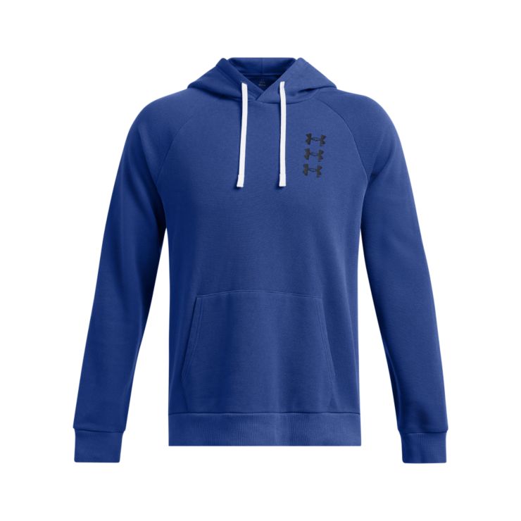Under ArmourRival Fleece Textured Sliced 'N Diced Hoodie - blau