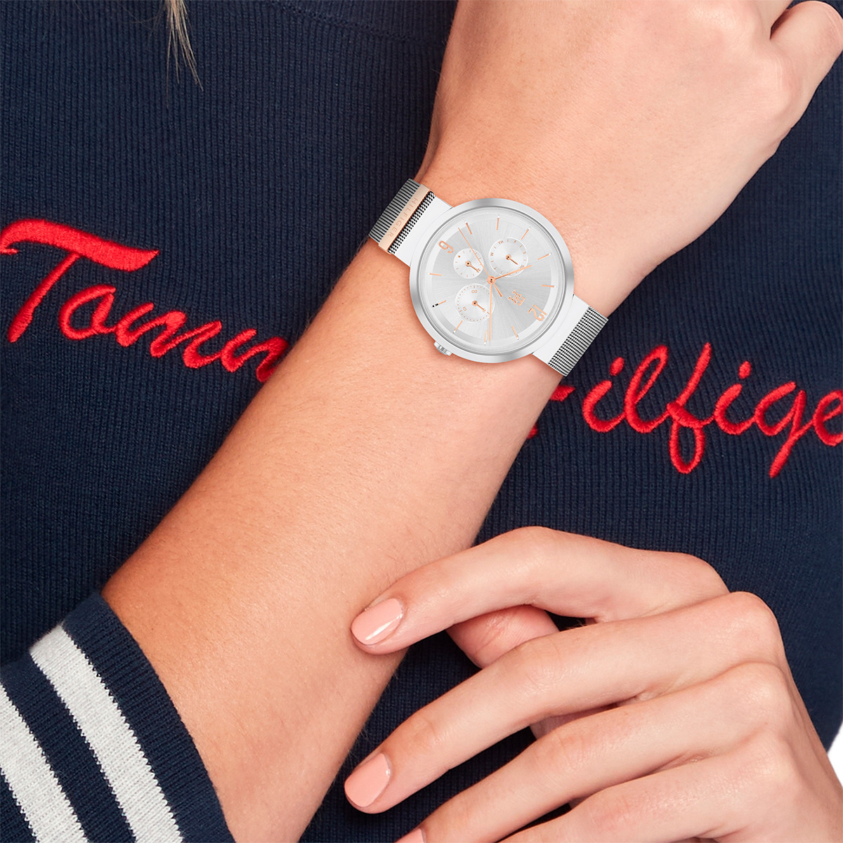 Montre TOMMY HILFIGER Lidia  femme bracelet acier gris