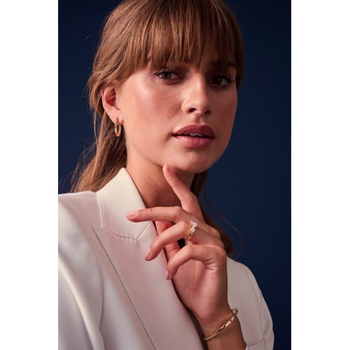 Sif Jakobs Jewellery Hoop Ellisse Piccolo Øreringe, Guld/Multi