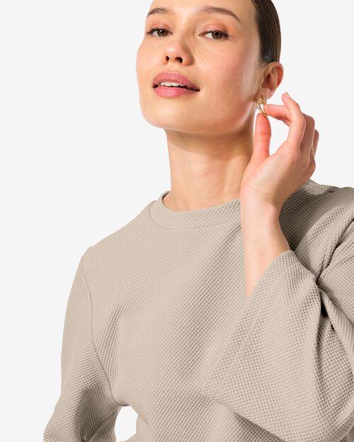t-shirt structuré Kacey pour femmes sable