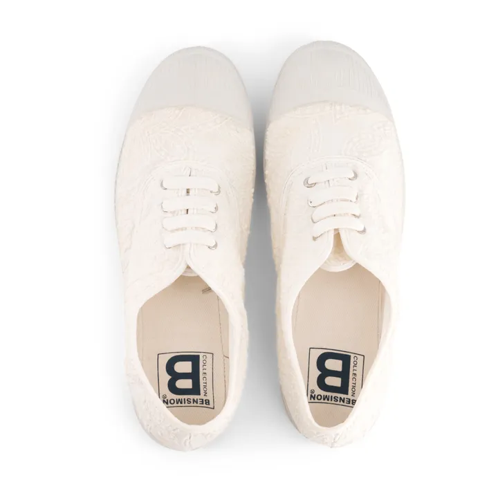 Bensimon Tennis Broderie Anglaise | Blanc