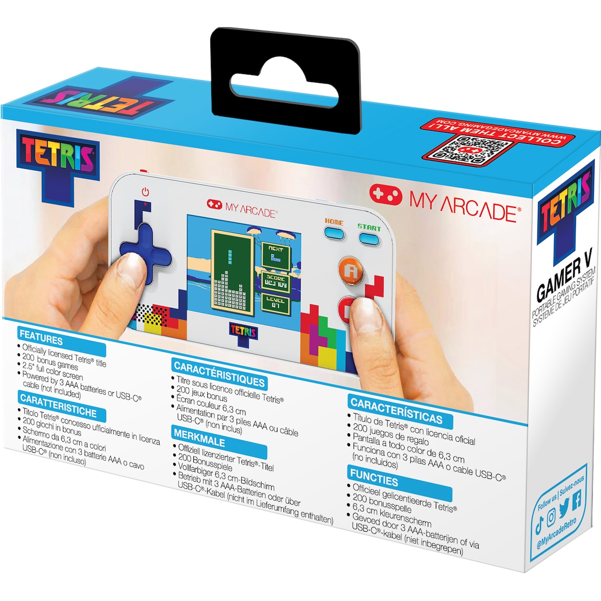 My Arcade Gamer V Tetris håndholdt spillkonsoll