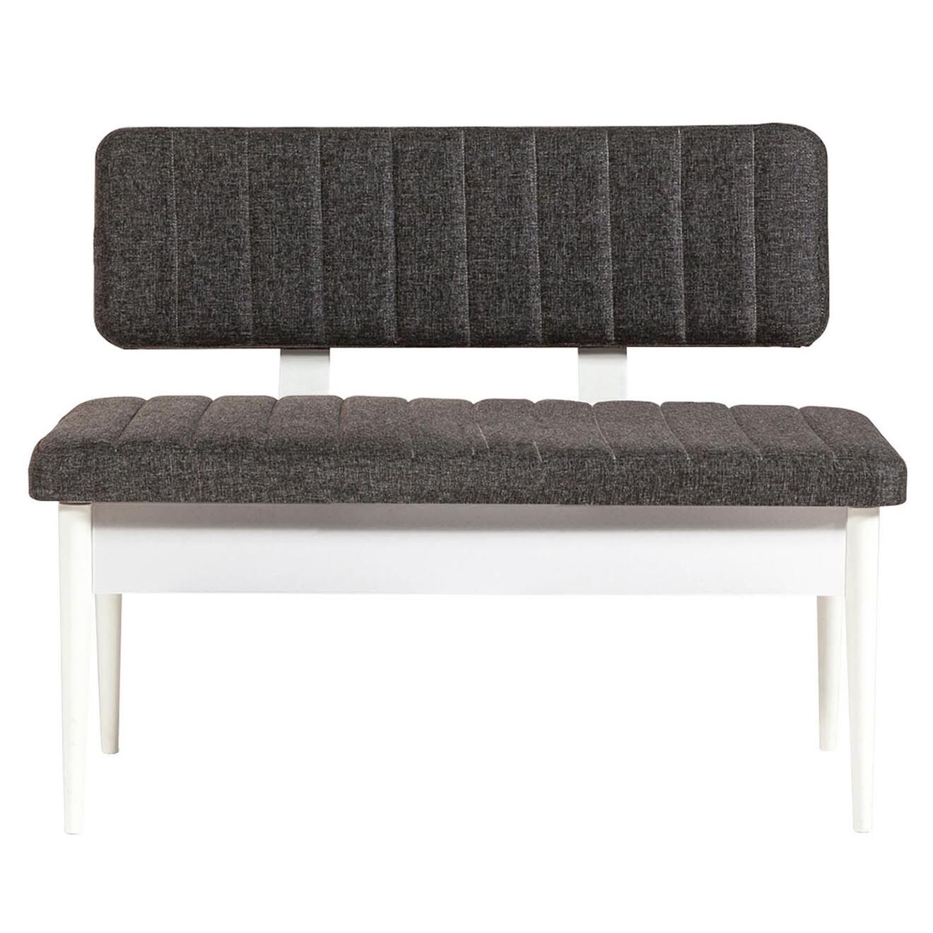 Homitis Ensemble Table + 2 Chaises + 2 Bancs Vina 1053 blanc/anthracite