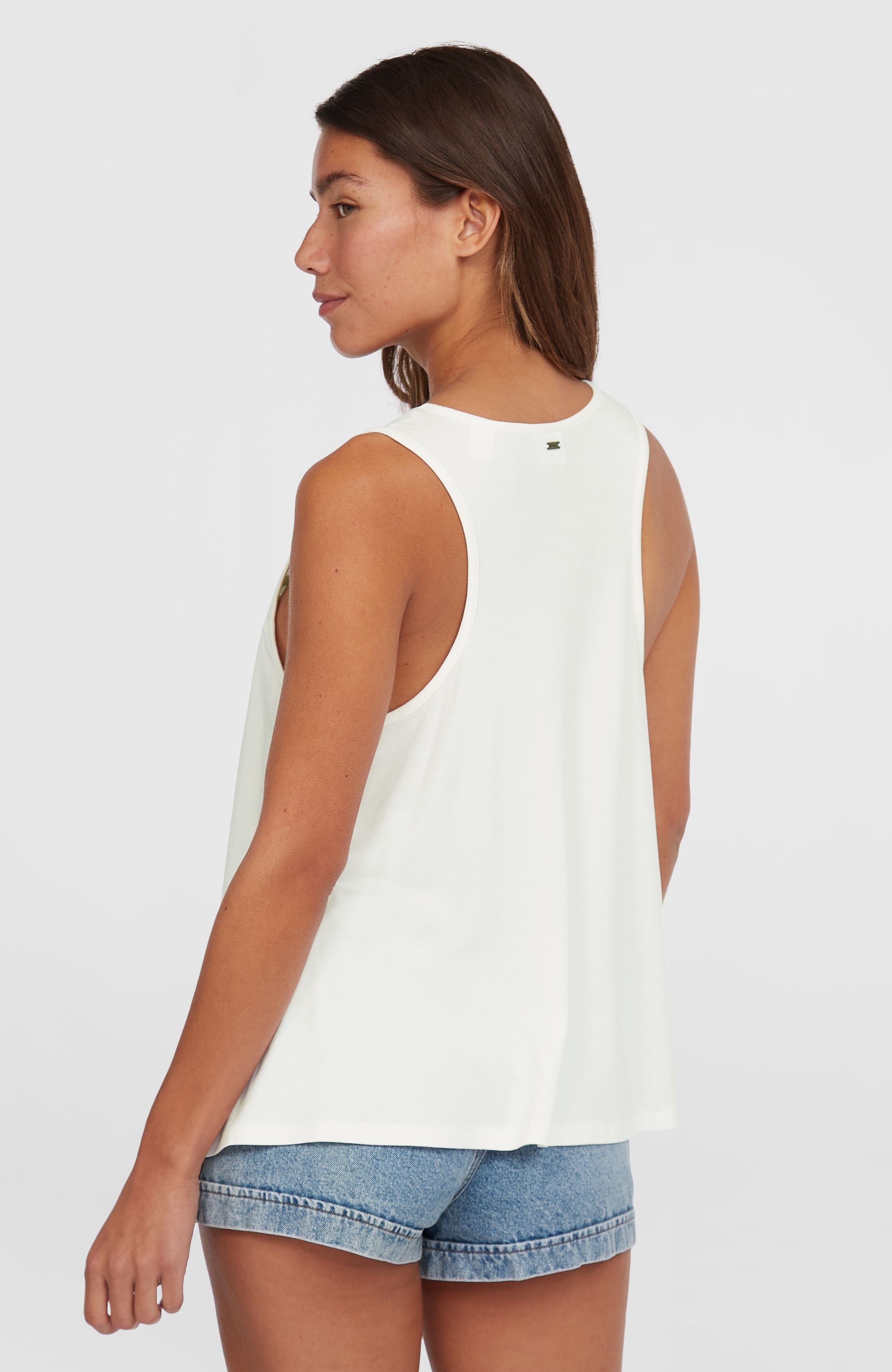 Essentials Tokeena tanktop met borduursel