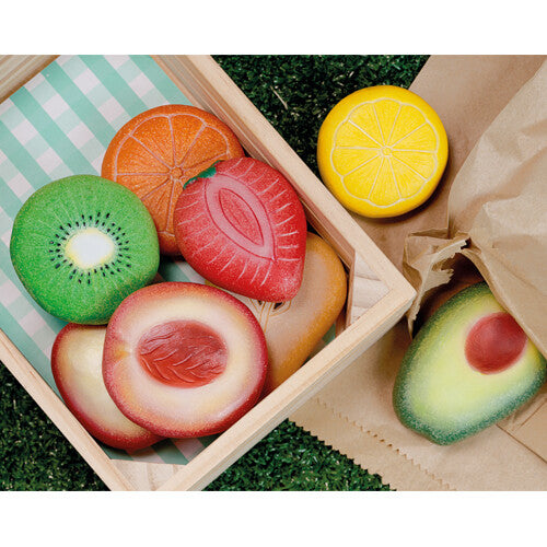 Yellow door stenen speelfruit - 8st