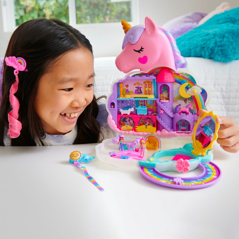 Polly Pocket Regenbogen-Einhorn Salon-Spielset
