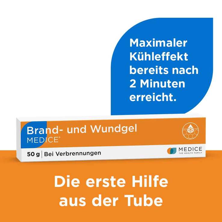Brand- und Wundgel Medice bei Verbrennungen, 50 g