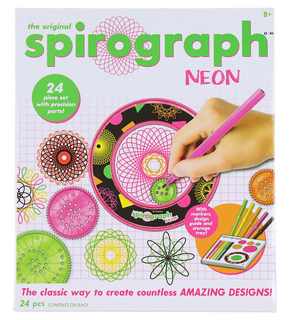 Spirograph Tegnes?t - 24 Dele - Neon