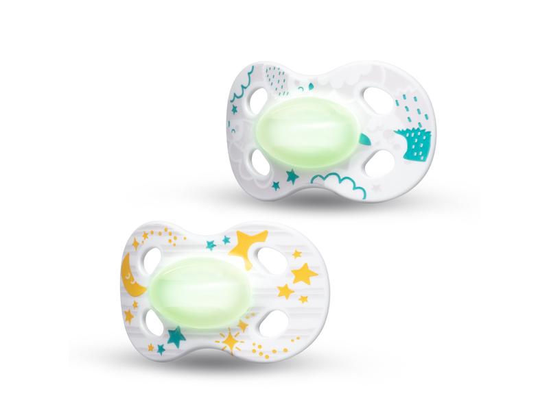 Medela Baby Nuggi Night & Night Igel 0-6 Mt. Baby-Schnuller im Doppelpack