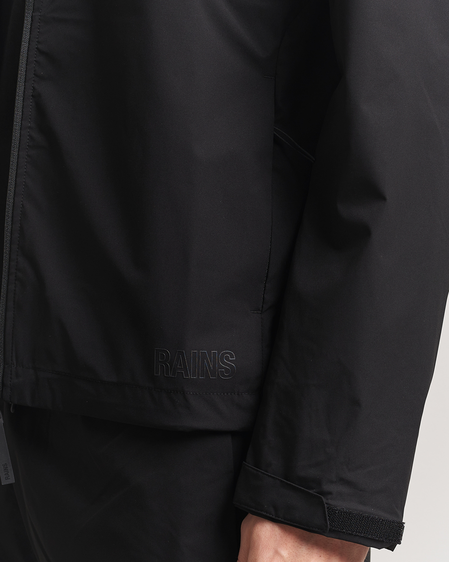 RAINS Mito Lightweight Hooded Jacket Black