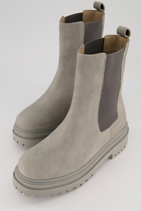 Stiefelette, Elastikeinsatz, Nubukleder, Weite H