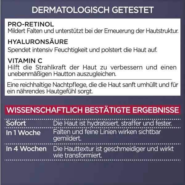 Anti-Age Nachtcreme Laser X3 Dreifach-Power