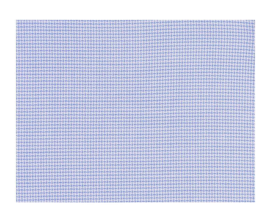 Chemise coton bleue et blanche - Col français - GERMAIN